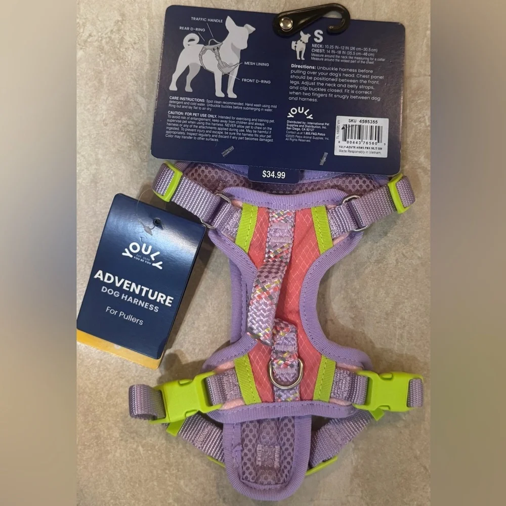 YOULY Adventure Reflective Dog Harness,
